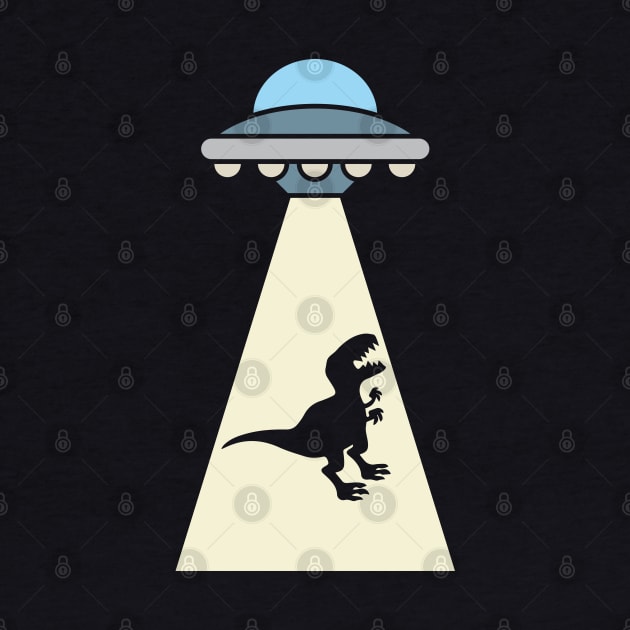 Funny Dinosaur UFO Alien Abduction by TwistedCharm